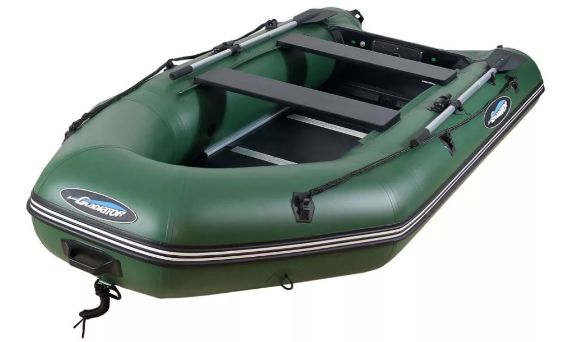 МОТОРНО-ГРЕБНАЯ ЛОДКА ПВХ GLADIATOR А 340 ТК С ФАНЕРНЫМ ПОЛОМ в Владикавказе