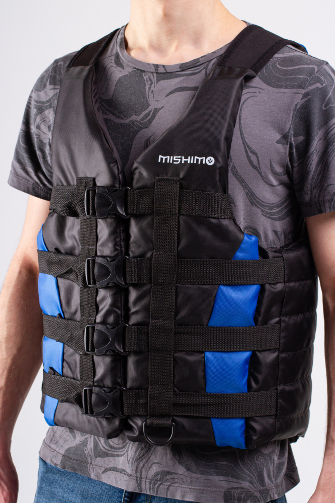Жилет спасательный MISHIMO PRO Премиум качества Черно-синий в Владикавказе