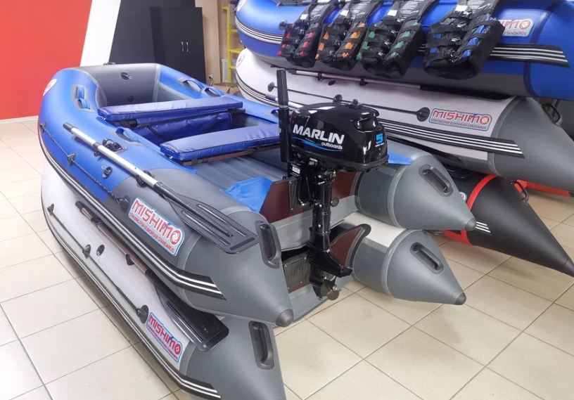 КОМПЛЕКТ ЛОДКА MISHIMO LITE 315 + МОТОР 5л.с в Владикавказе