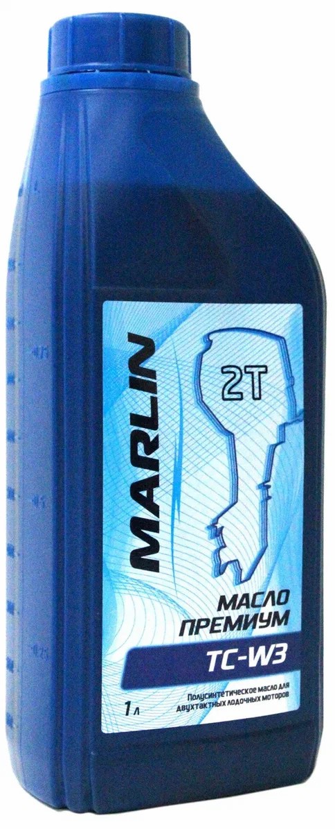 МАСЛО ПОЛУСИНТЕТИЧЕСКОЕ MARLIN ПРЕМИУМ 2Т, TC-W3, 1 ЛИТР в Владикавказе