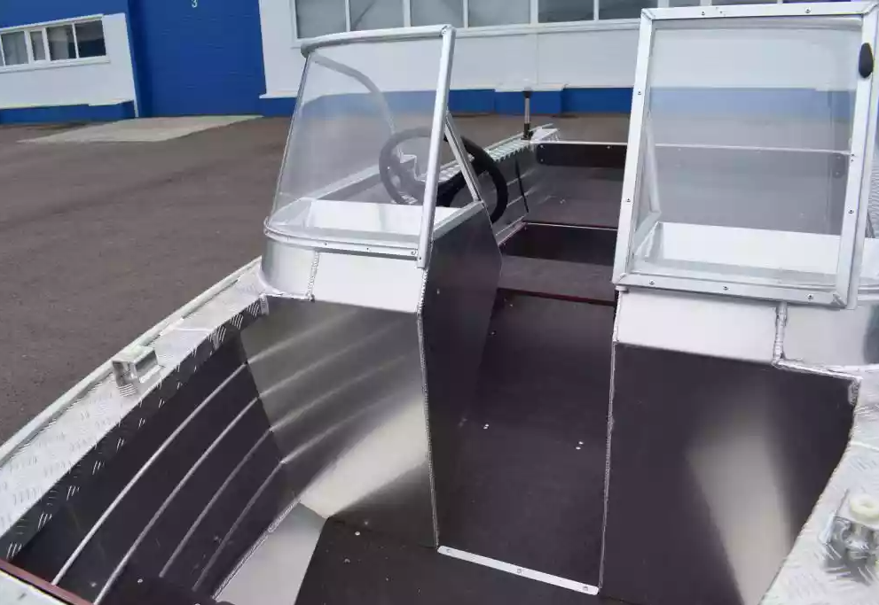 Алюминиевая лодка Wyatboat-390 DCM Увеличенный борт в Владикавказе
