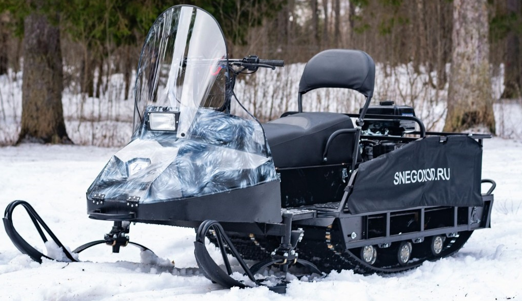Миниснегоход Бурлак Егерь Экспедитор 15 л.с. , реверс, тормоз, капот белый в Владикавказе