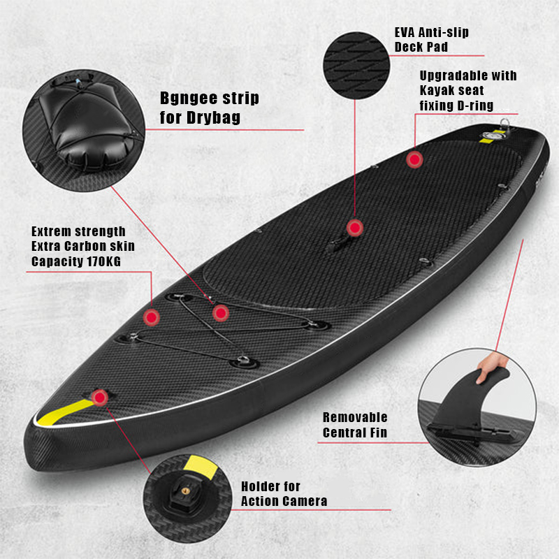 SUP (САП) ДОСКА MISHIMO CARBON DARKSIDE 11’ (335СМ) в Владикавказе