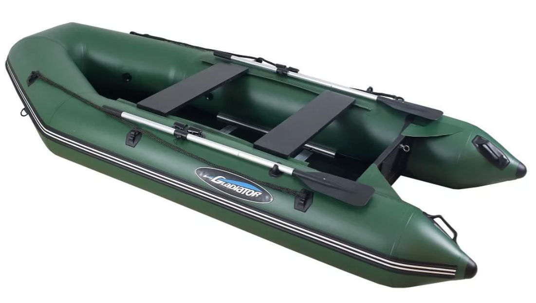 МОТОРНО-ГРЕБНАЯ ЛОДКА ПВХ GLADIATOR А 340 ТК С ФАНЕРНЫМ ПОЛОМ в Владикавказе