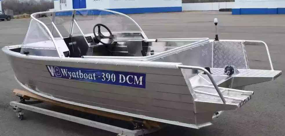 Алюминиевая лодка Wyatboat-390 DCM Увеличенный борт в Владикавказе