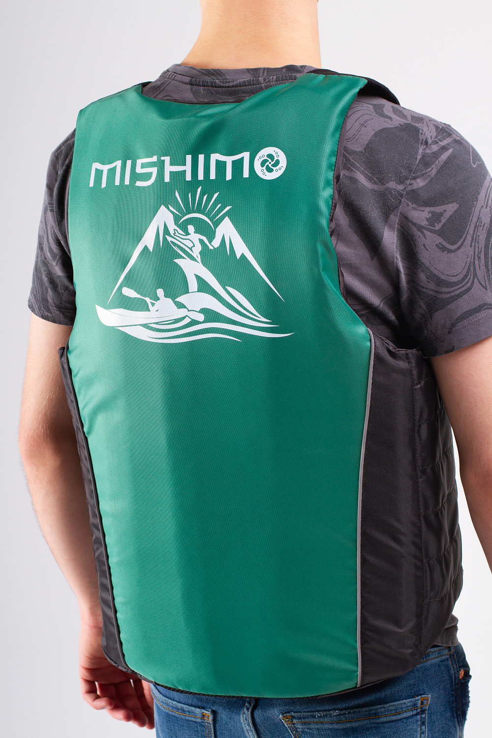 Жилет спасательный MISHIMO PRO Премиум качества Черно-зеленый в Владикавказе