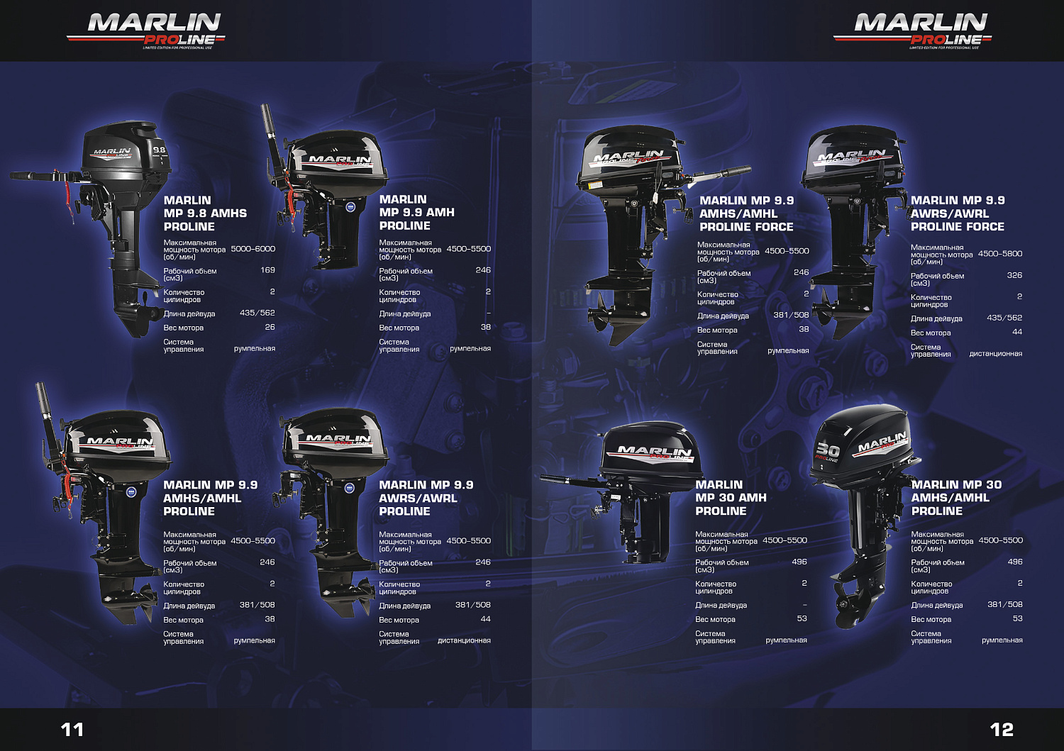 Лодочный мотор MARLIN PROLINE MP 9.9 (15) AMHS в Владикавказе