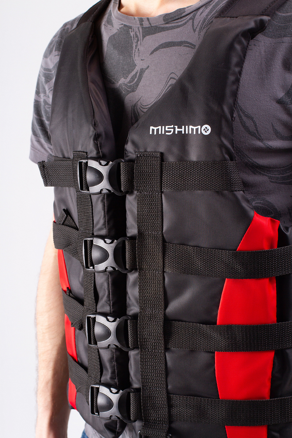 Жилет спасательный MISHIMO PRO Премиум качества Черно-красный в Владикавказе