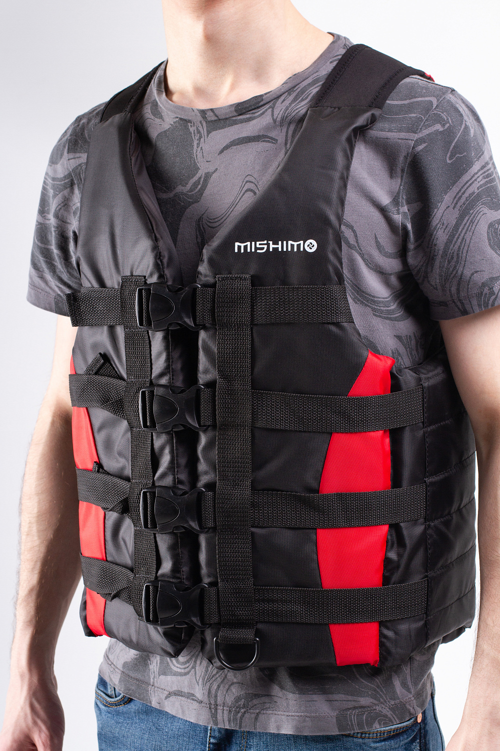 Жилет спасательный MISHIMO PRO Премиум качества Черно-красный в Владикавказе